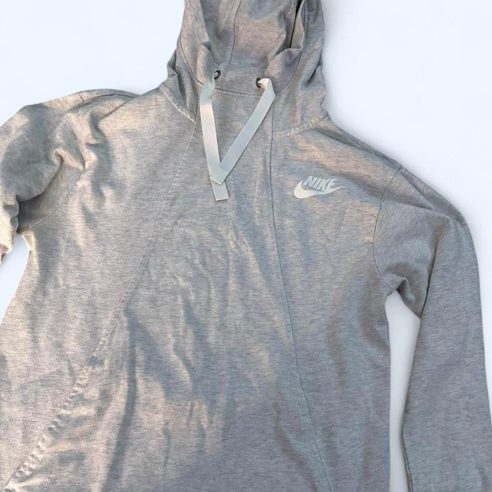Nike Light Gray Hoodie with Red Tag